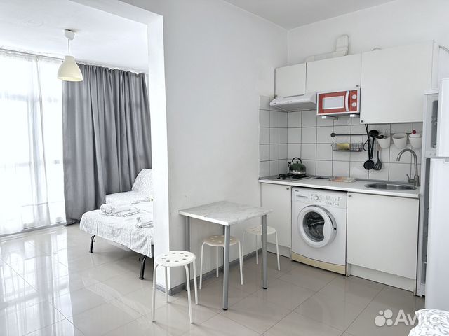 

Квартира-студия, 28 м², 3 кровати