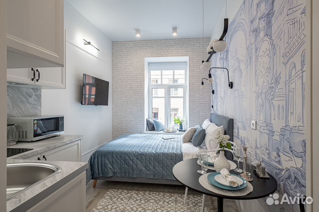 

Квартира-студия, 17 м², 1 кровать