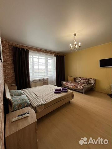 

Квартира-студия, 42 м², 2 кровати