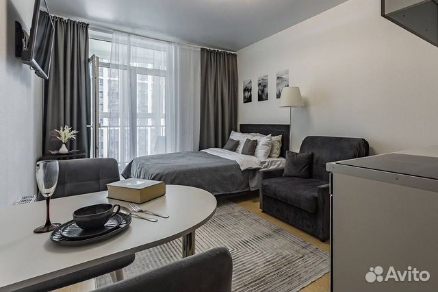 

Квартира-студия, 25 м², 2 кровати
