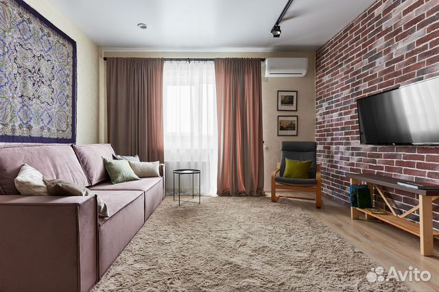 

1-к. квартира, 45 м², 2 кровати