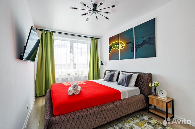 

1-к. квартира, 40 м², 2 кровати