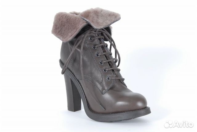 Новые ботильоны с натур. мехом Bikkembergs Италия