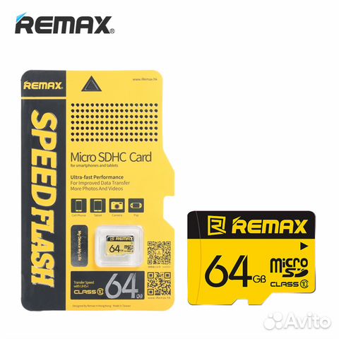 84012373227 Карта памяти Remax microSD hc 64GB