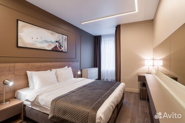 

1-к. квартира в апарт-отеле, 57 м², 1 кровать