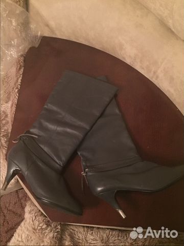 Кожаные сапоги