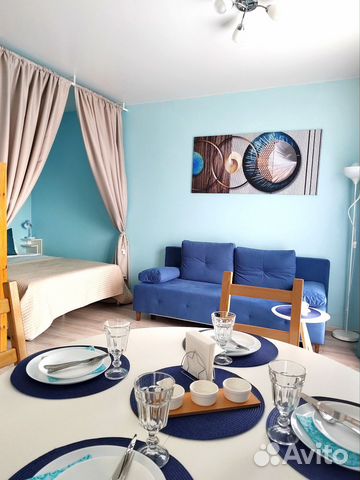 

Квартира-студия, 38 м², 2 кровати