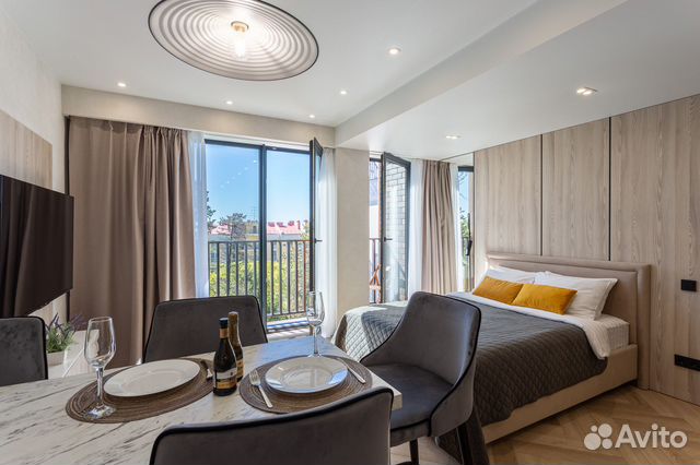 

Квартира-студия, 32 м², 2 кровати