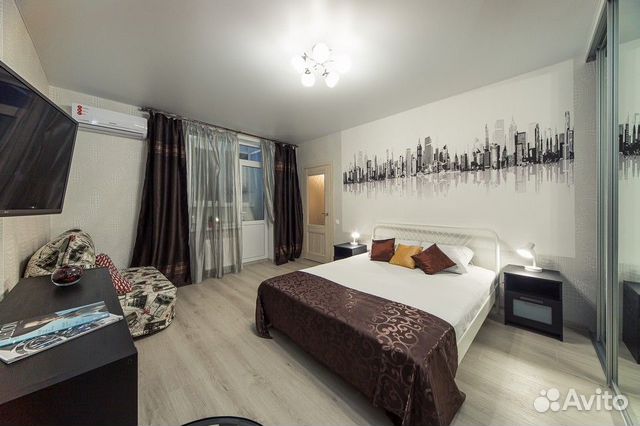 

1-к. квартира, 45 м², 2 кровати