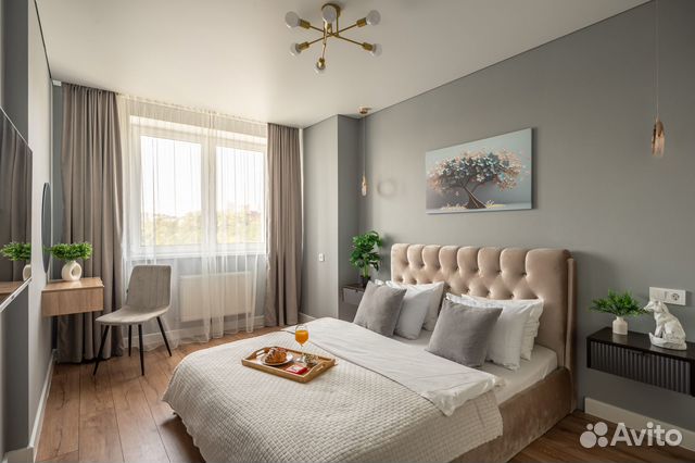 

1-к. квартира, 45 м², 2 кровати