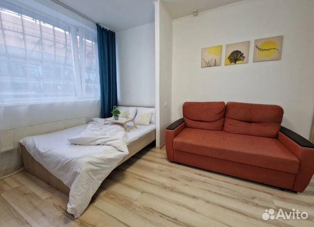 

Квартира-студия, 28 м², 2 кровати