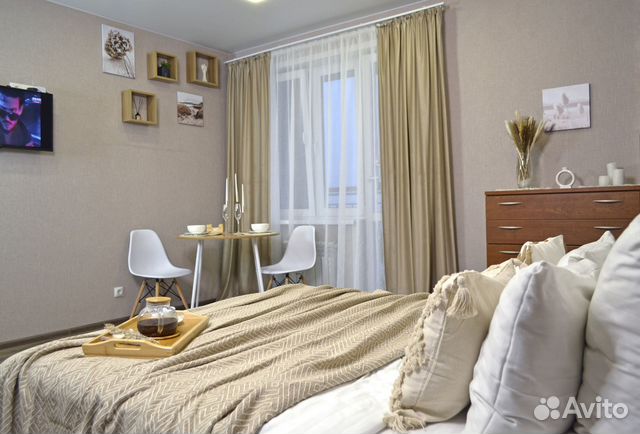 

Квартира-студия, 35 м², 1 кровать