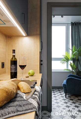 

1-к. квартира, 47 м², 2 кровати