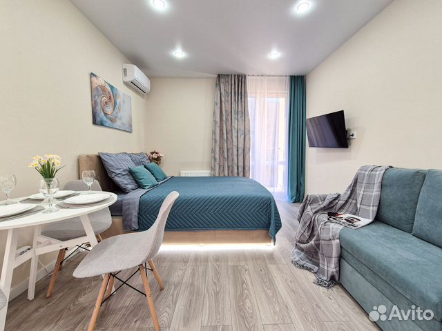 

Квартира-студия, 34 м², 2 кровати