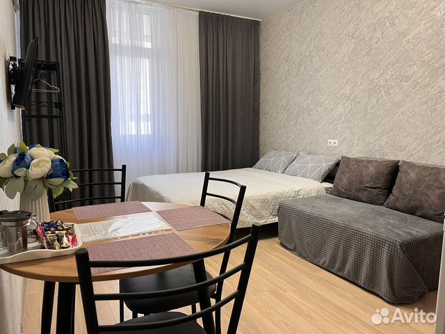 

Квартира-студия, 27 м², 2 кровати