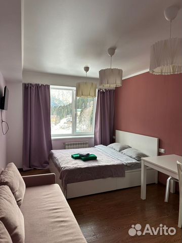

Квартира-студия, 27 м², 2 кровати