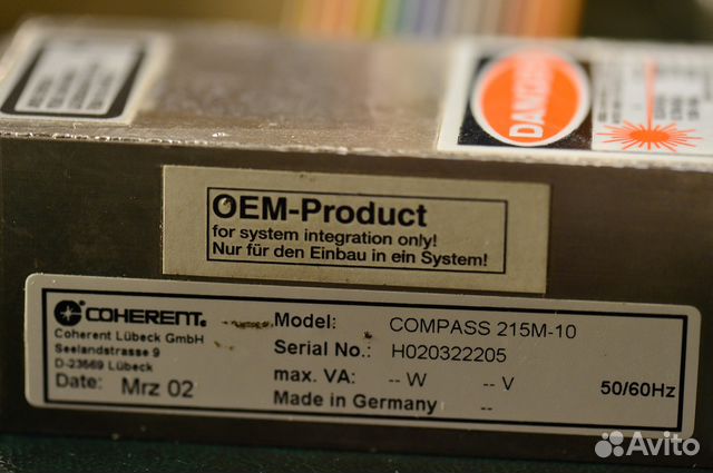 Лазер Coherent Compass 215M 532 nm с драйвером