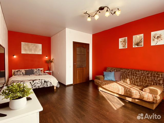 

1-к. квартира, 45 м², 3 кровати