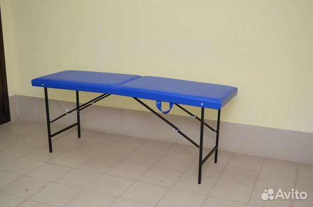 Массажный стол синий