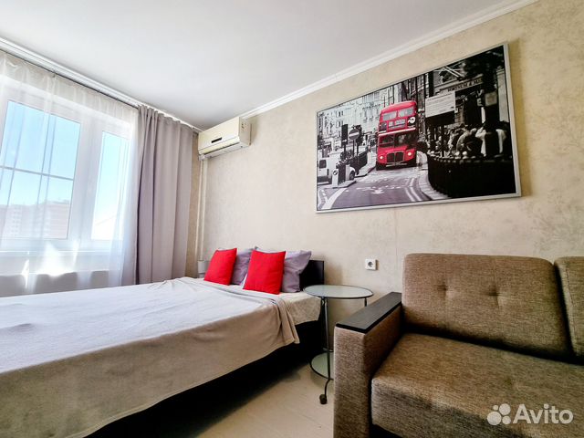 

1-к. квартира, 40 м², 2 кровати