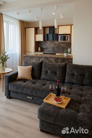

1-к. квартира, 50 м², 2 кровати