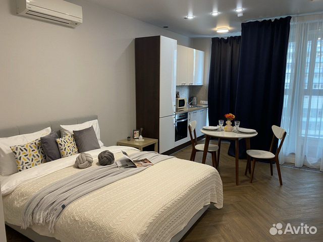 

Квартира-студия, 32 м², 1 кровать