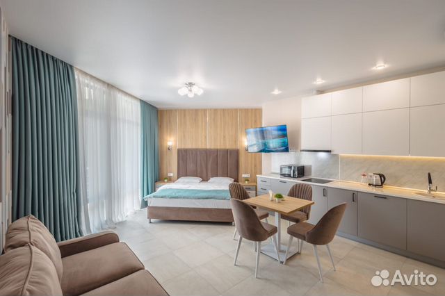 

Квартира-студия, 35 м², 2 кровати