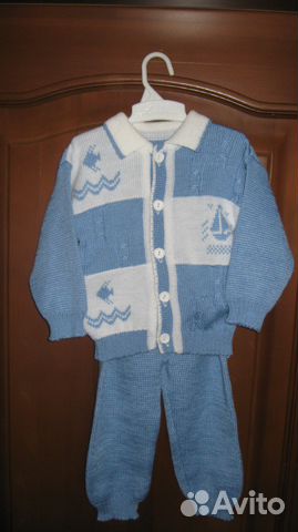 Костюм вязаный 74р