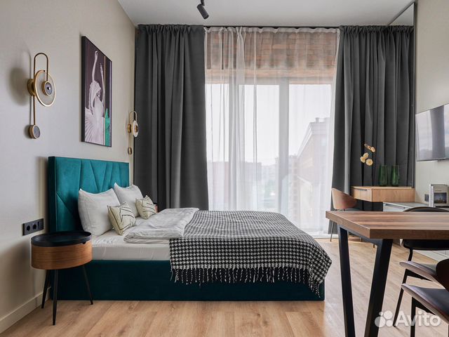 

Квартира-студия в апарт-отеле, 30 м², 2 кровати