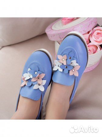 Новые кожаные лоферы р.39