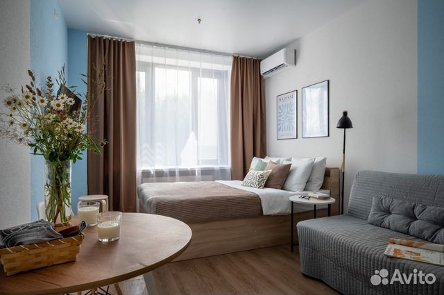 

Квартира-студия, 25 м², 2 кровати