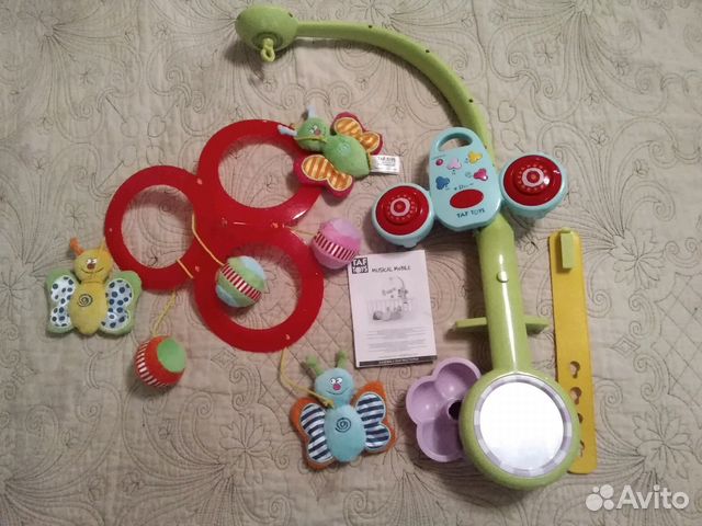 Мобиль музыкальный Бабочки Taf Toys