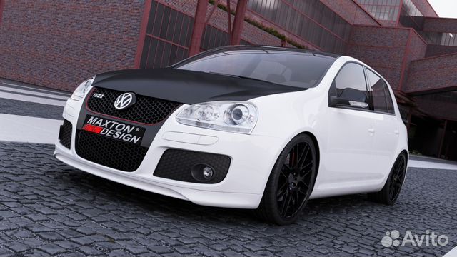 VW Golf 5 (03-08) Накладка на бампер MD VW Golf 5 (03-08) Накладка на бампер MD