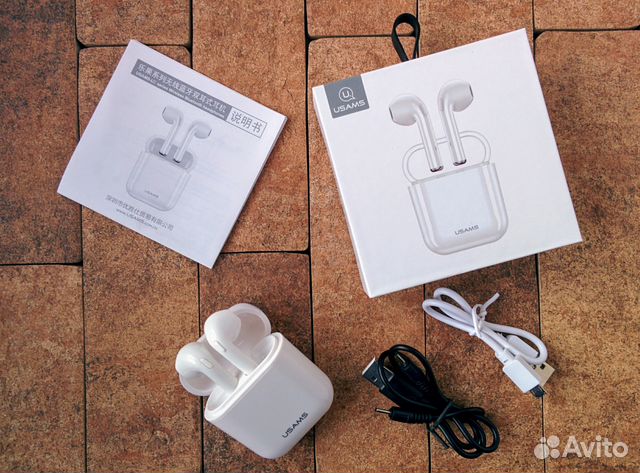 Беспроводные наушники Usams F10 в стиле airpods Беспроводные наушники Usams F10 в стиле airpods