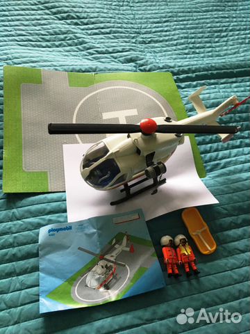 Playmobil вертолёт, кухня, гостиная, столовая