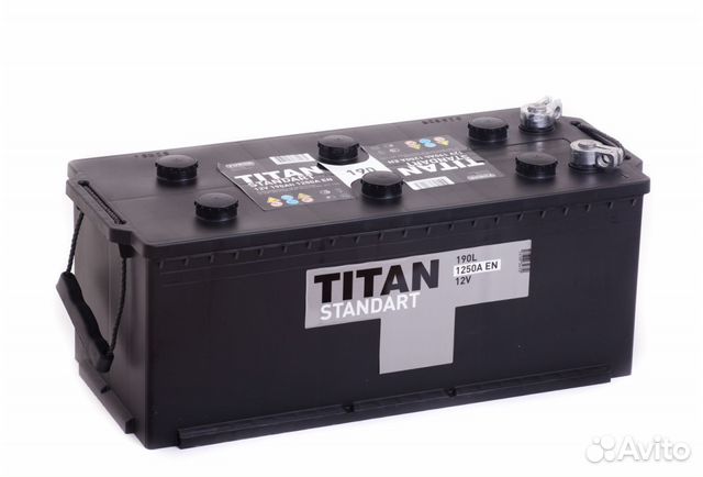 Аккумулятор Титан Стандарт 190Ah (Росс.полярность)