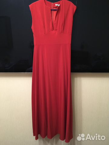 Платье в пол вечернее р.xxl (50-52) красное Платье в пол вечернее р.xxl (50-52) красное