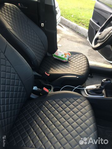 Авточехлы из Экокожи Hyundai Creta Black