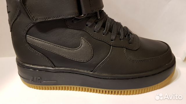 Кожаные сапоги nike AIR force 1 upstep 860522 001