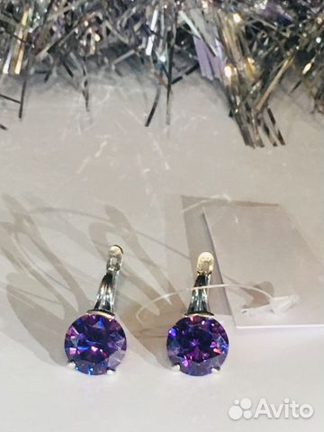 Серьги с кристаллами Swarovski