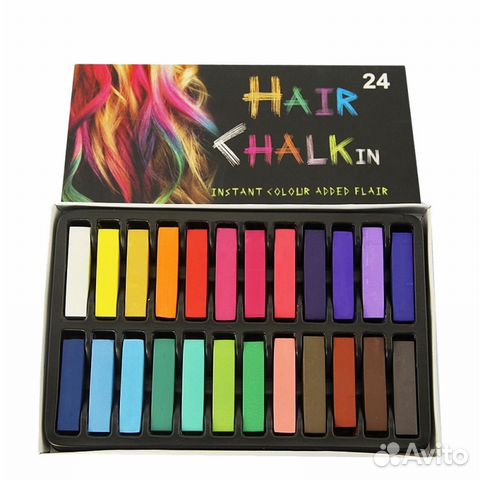 Мелки для волос Hair Chalk 24 цвета