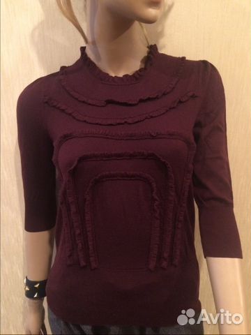 Бордовый джемпер женский Dolce Gabbana (оригинал)
