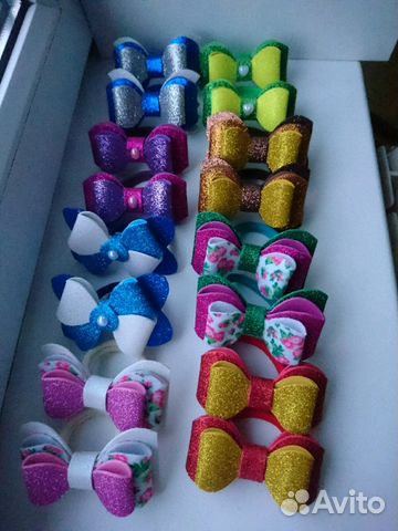 Бантики для волос ручной работы