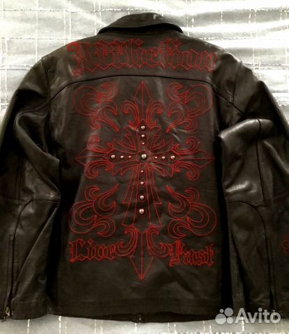 Affliction кожаная куртка Коллекционная модель