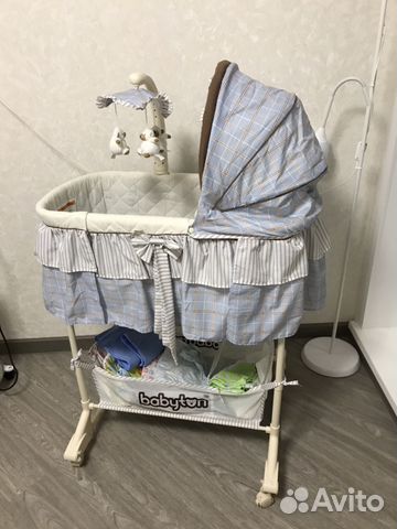 Люлька кроватка- колыбель Babyton синяя Люлька кроватка- колыбель Babyton синяя