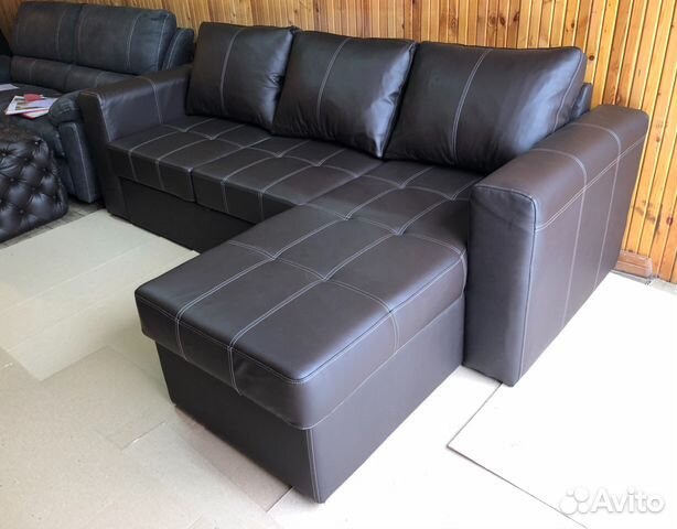 Новый кожаный диван-кровать, финский, Texas