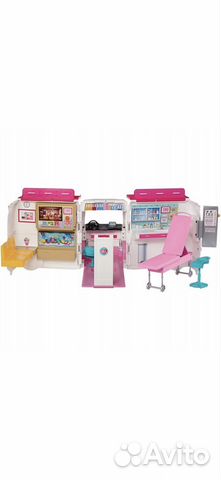 Mattel Barbie набор мобильная скорая помощь 2 В 1 89062132153 купить 2