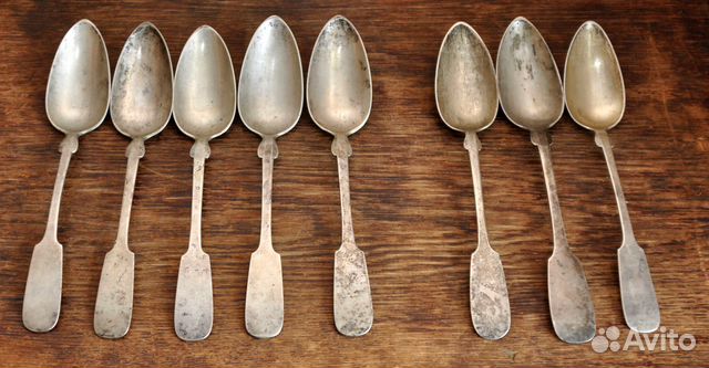 Ложки серебряные, Германия, до 1886 г