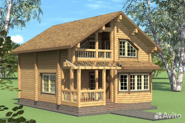 Дом из клееного бруса Дом из клееного бруса