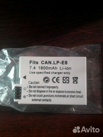 Аккумулятор LP-E8. Canon Новыe Аккумулятор LP-E8. Canon Новыe